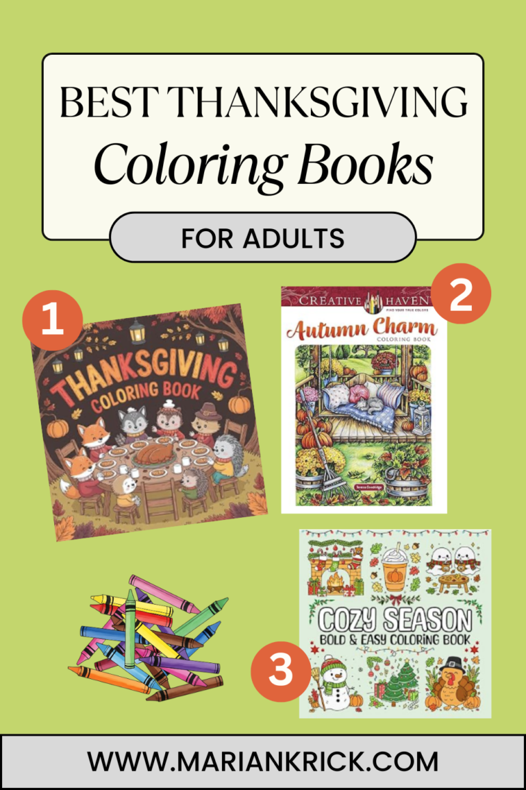 Best Cute & Cozy Thanksgiving Coloring Books for Adults